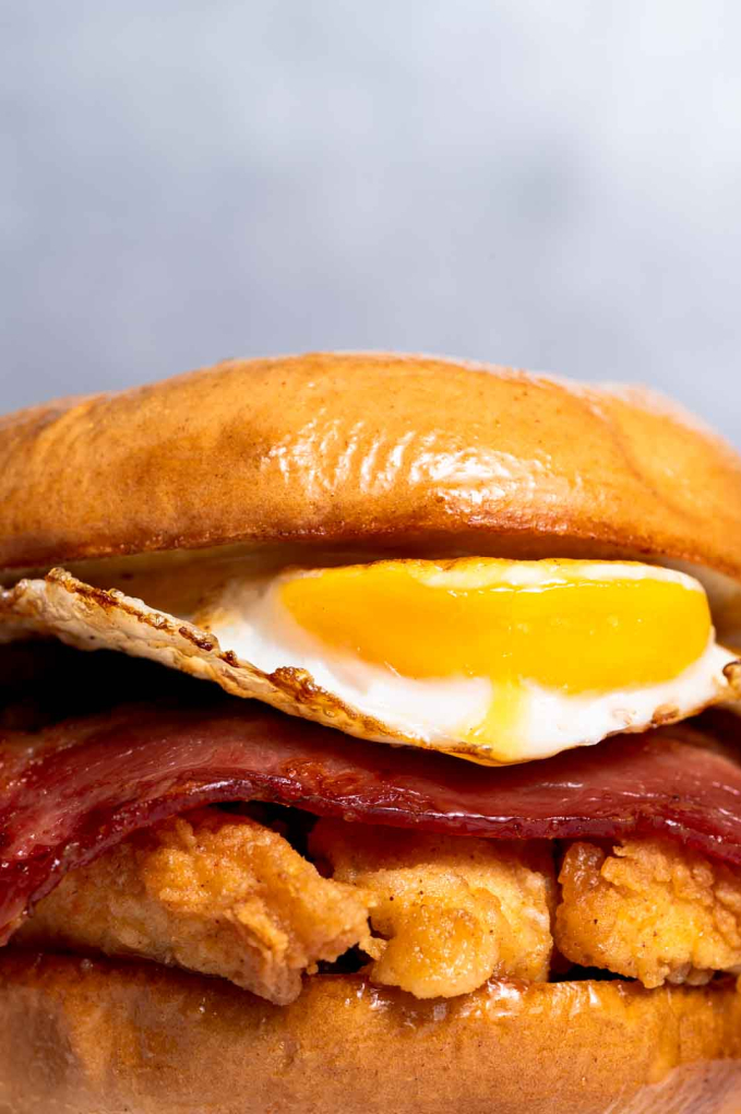 Chicken Bagel Burger