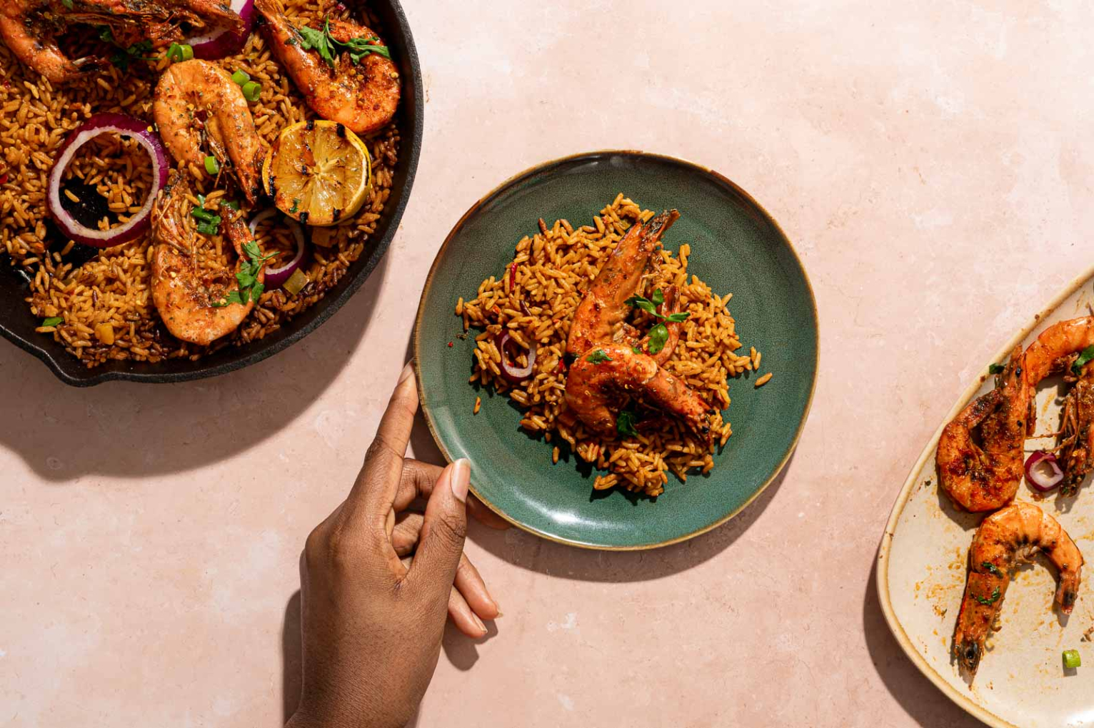 Prawn Jollof Plate